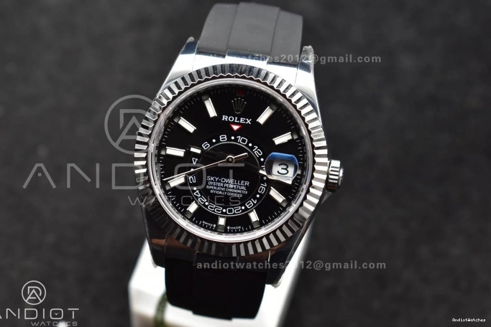 A23J ZF WrinkleFree (Gain Edition Best Dial Weight) on SS Black 336239 1:1 Oysterflex Strap Sky-Dweller 1106 1110